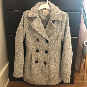 Gray peacoat